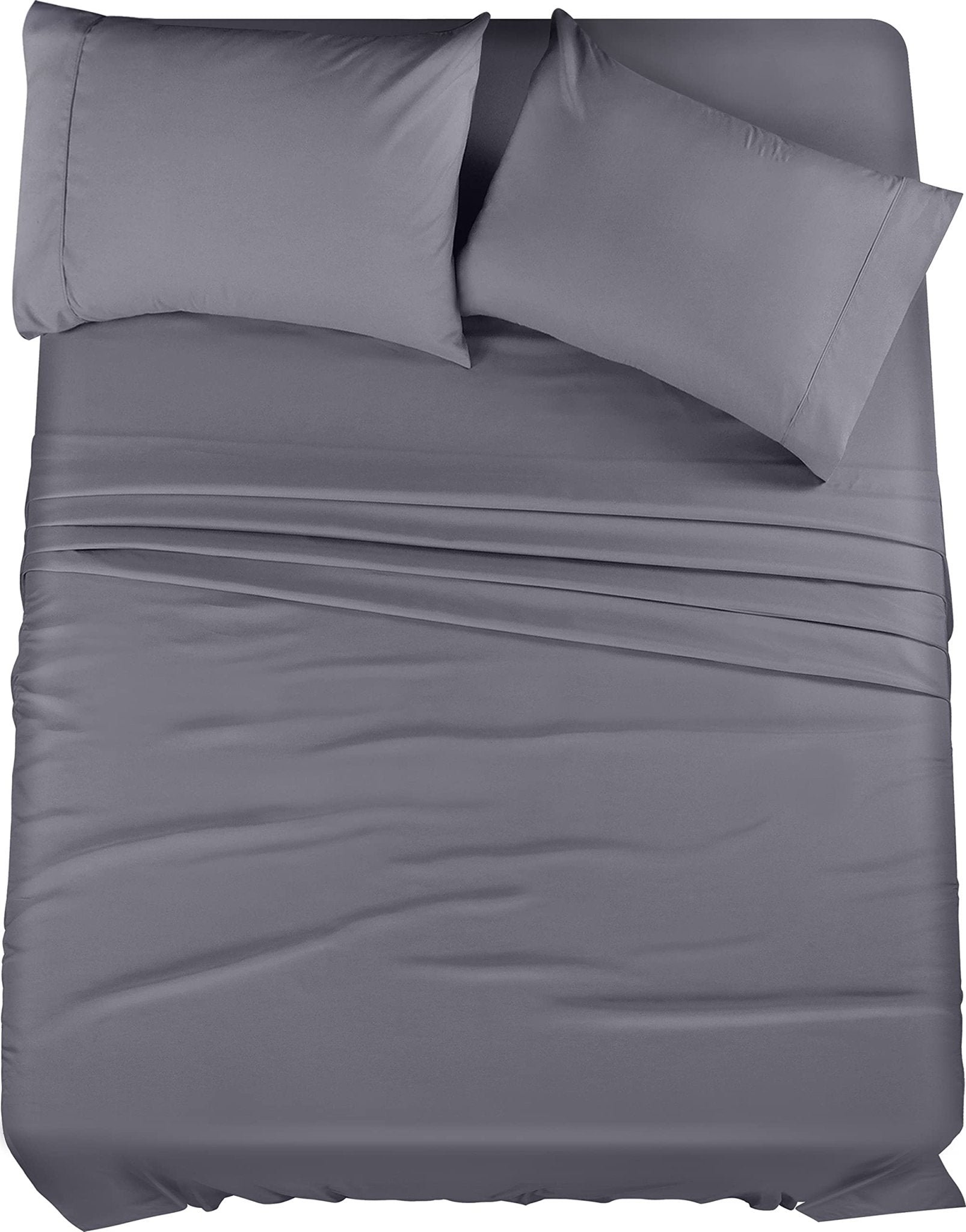 Utopia Bedding Queen Bed Sheets Set - 4 Piece Bedding - Brushed Microfiber - Shrinkage and Fade Resistant - Easy Care (Queen, Grey) - The One Stop Deals