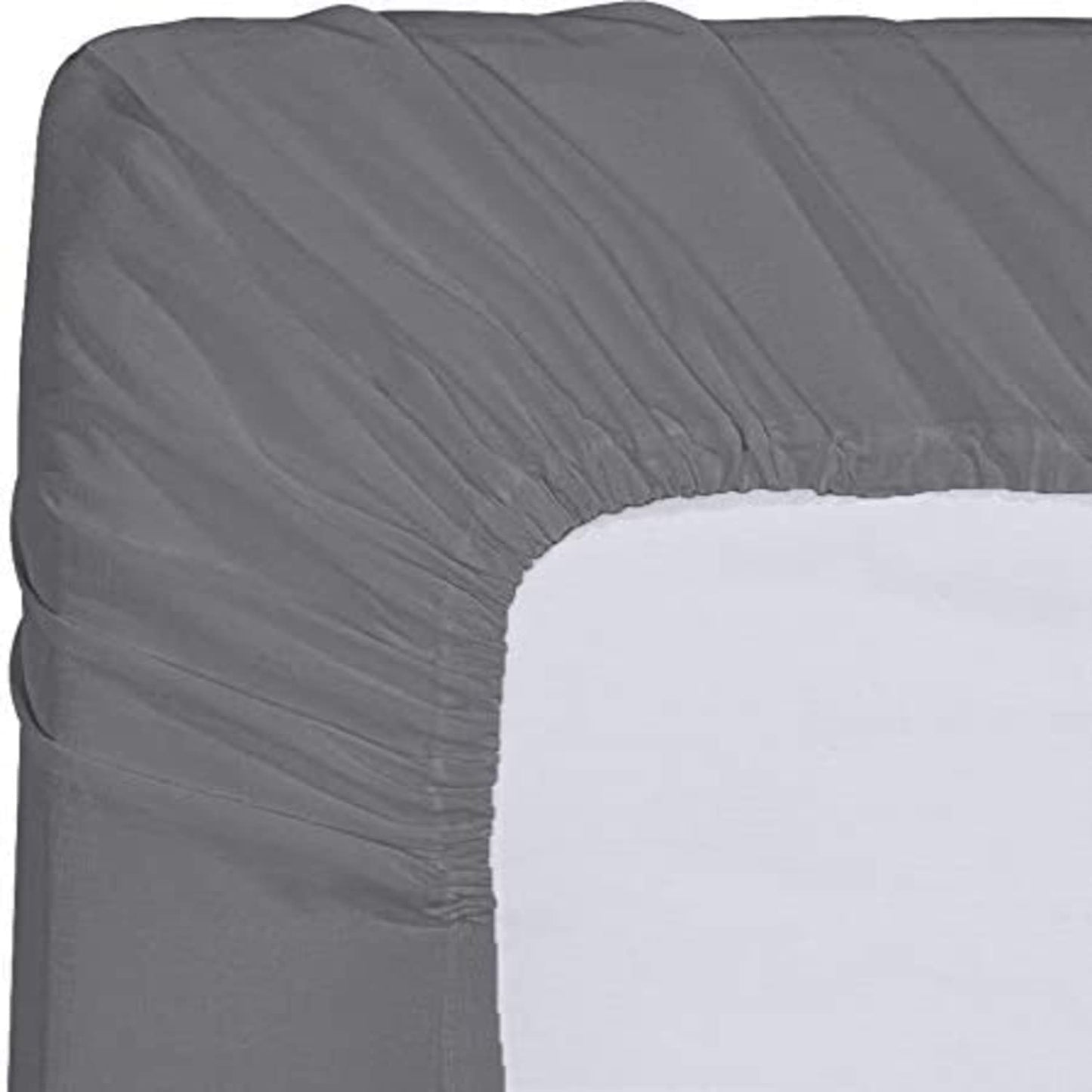 Utopia Bedding Queen Fitted Sheet - Bottom Sheet - Deep Pocket - Soft Microfiber - Shrinkage and Fade Resistant - Easy Care - 1 Fitted Sheet Only (Grey) - The One Stop Deals