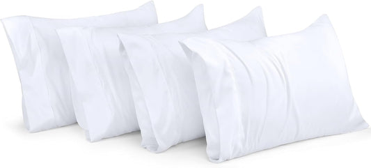 Utopia Bedding Queen Pillow Cases - Pack of 4 - Envelope Closure - Soft Brushed Microfiber Fabric - Shrinkage and Fade Resistant Pillow Covers Queen Size 20 X 30 Inches (White) - The One Stop Deals