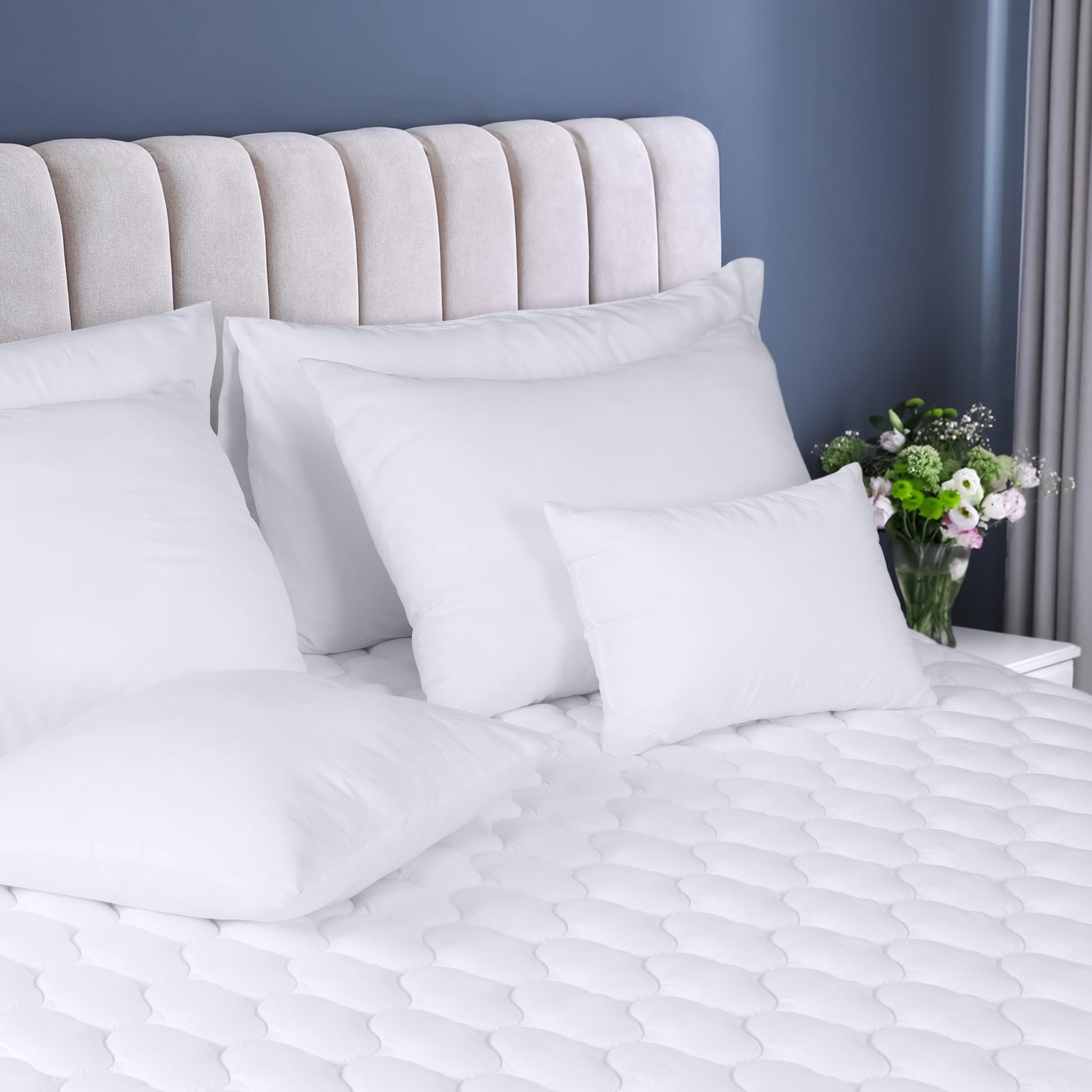 Utopia Bedding Waterproof Mattress Protector, Mattress Pad, Quilted Fitted Cover Stretches up to 16 Inches Deep (White, Queen (Pack of 1)) - The One Stop Deals