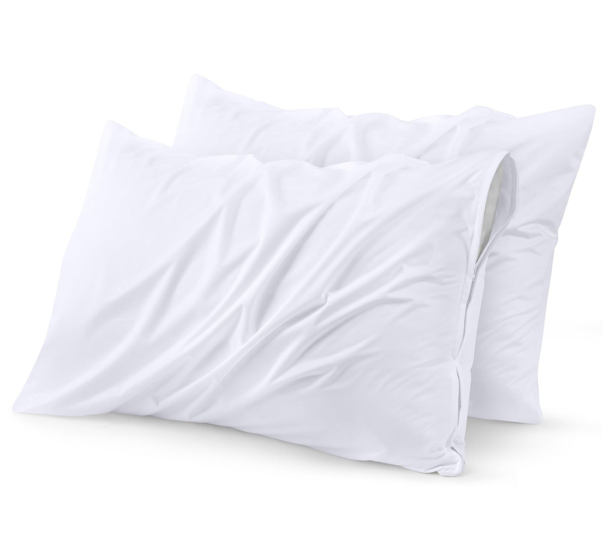 Utopia Bedding Waterproof Pillow Protectors Zippered (2 Pack, White) Queen Size, Zippered Pillowcases, Bed Bug Proof Pillow Encasement Covers 20 x 28 Inches - The One Stop Deals