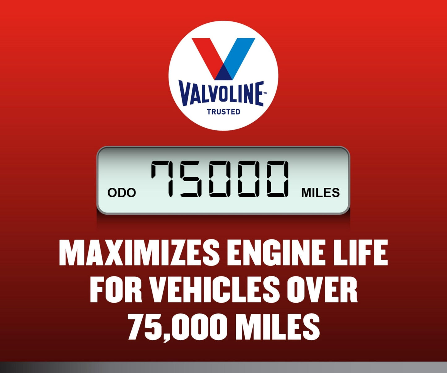 Valvoline Full Synthetic High Mileage with MaxLife Technology SAE 0W - 20 Motor Oil 5 QT, Case of 3 - The One Stop Deals