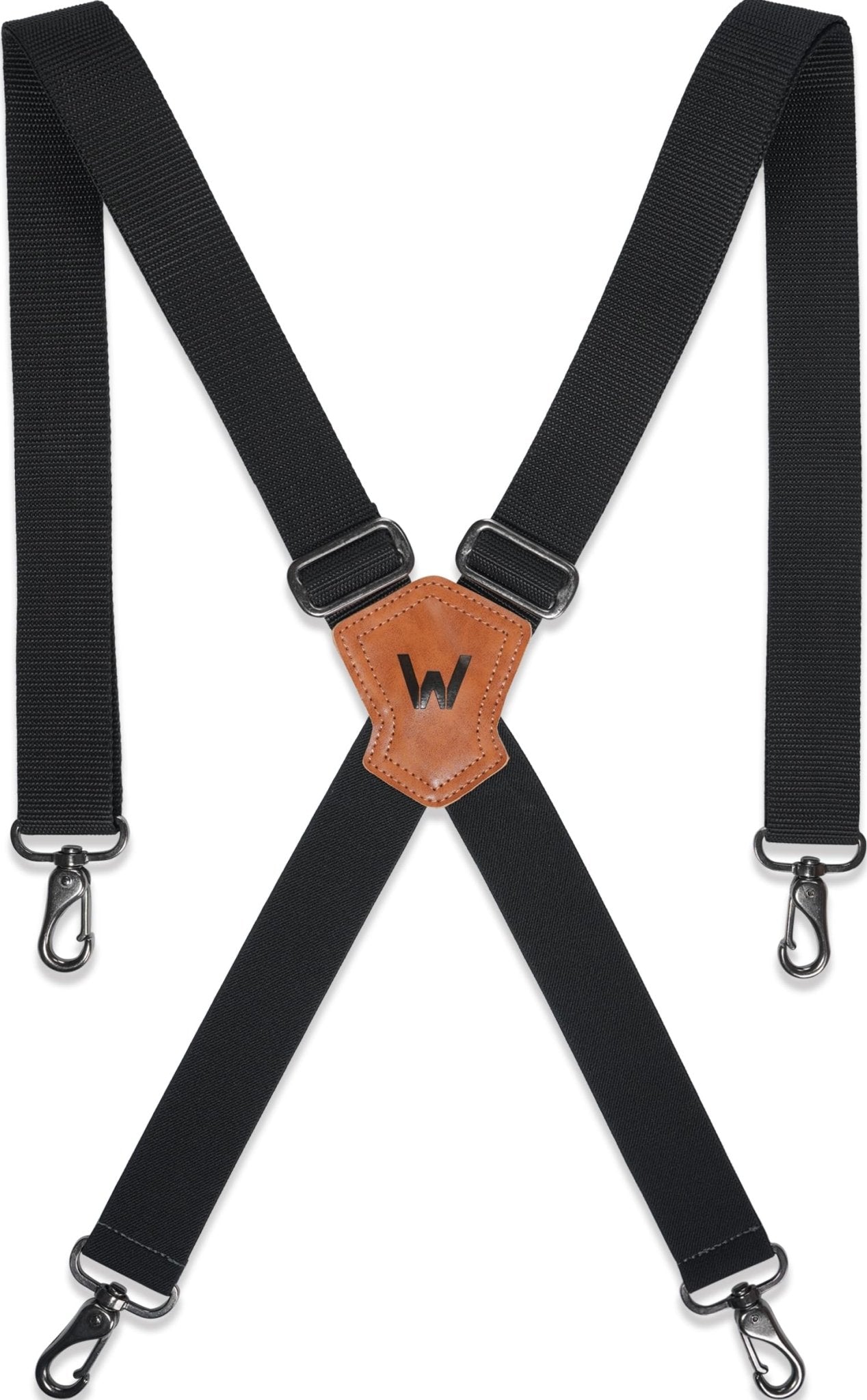 WELKINLAND 1.5Inch Black Suspenders, Heavy Duty Suspenders Men, Comfortable Black Suspenders Men, Sturdy Suspenders Hooks, Work Suspenders Men, Mens Suspenders Jeans, Mens Suspenders Hooks Belt Loop - The One Stop Deals