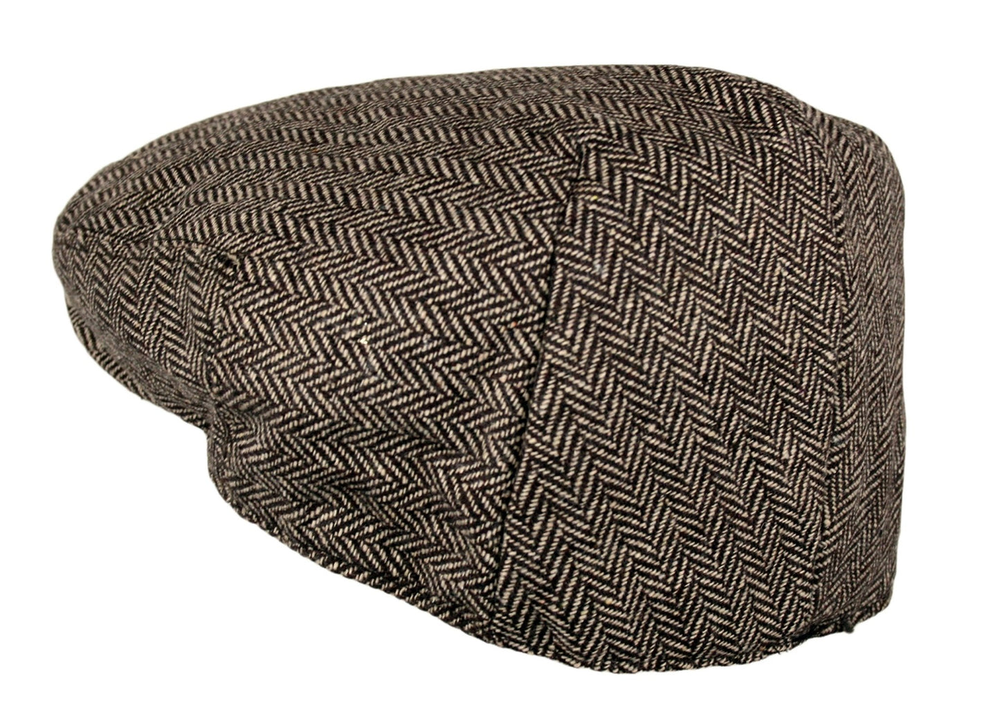 Wonderful Fashion Men's Classic Herringbone Tweed Wool Blend Newsboy Ivy Hat (Brown, SM) - The One Stop Deals