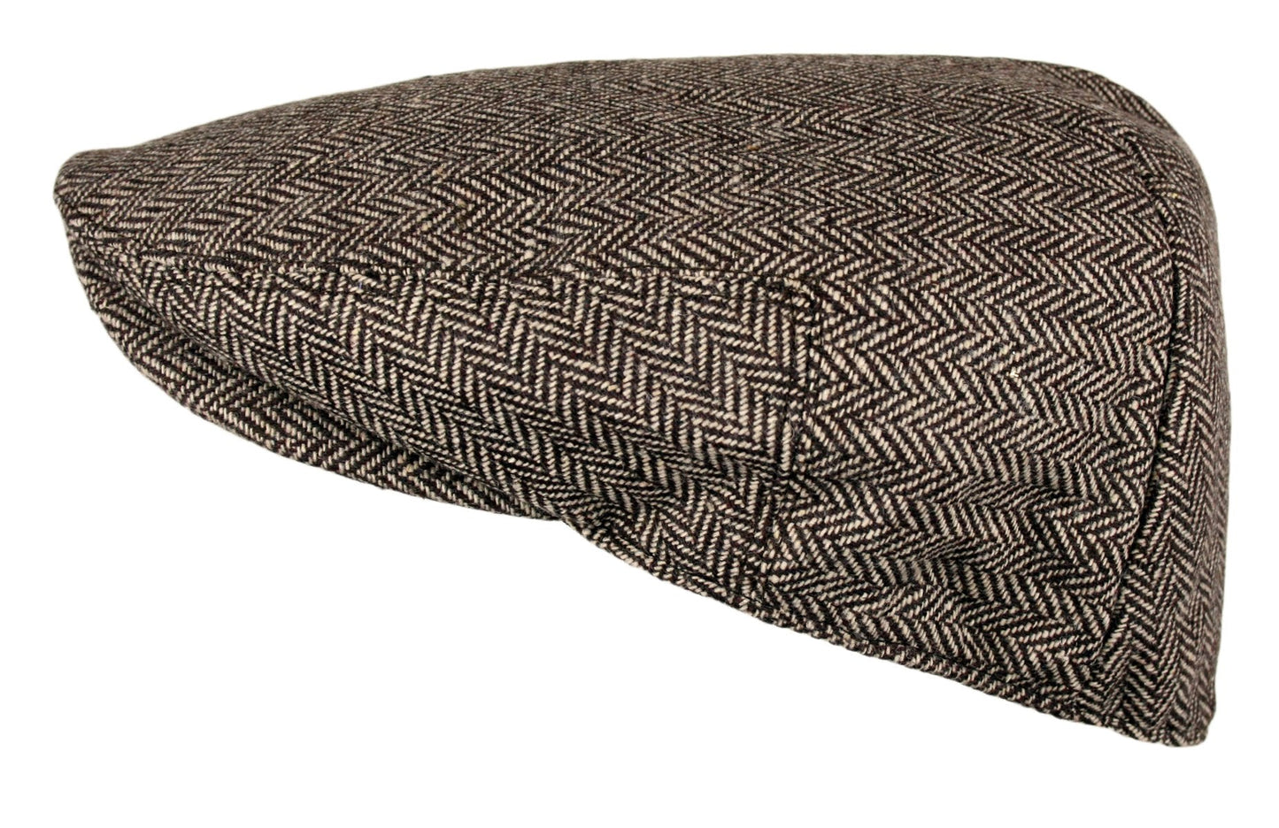 Wonderful Fashion Men's Classic Herringbone Tweed Wool Blend Newsboy Ivy Hat (Brown, SM) - The One Stop Deals