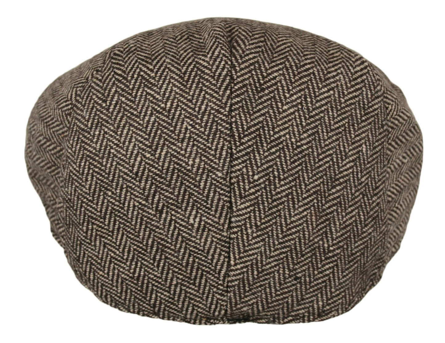 Wonderful Fashion Men's Classic Herringbone Tweed Wool Blend Newsboy Ivy Hat (Brown, SM) - The One Stop Deals