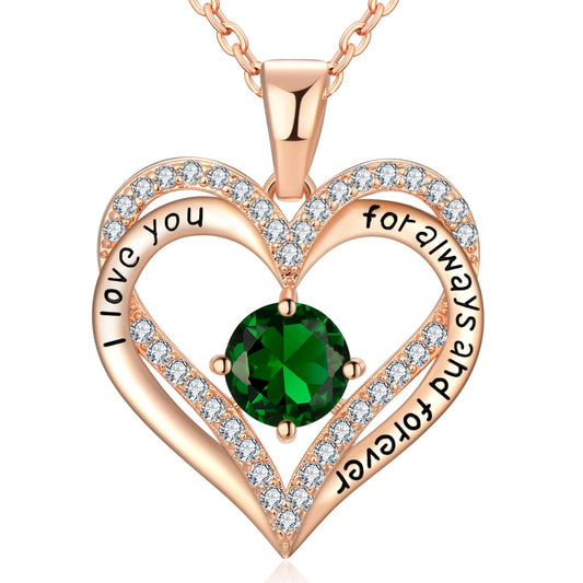 xiupen Jewelry for Women Wife Birthday Gifts for Woman Birthday Present for Womens Wife Anniversary Wedding Gift for Her Christmas Valentines Mothers Day Gift for Her(Emerald - May) - The One Stop Deals