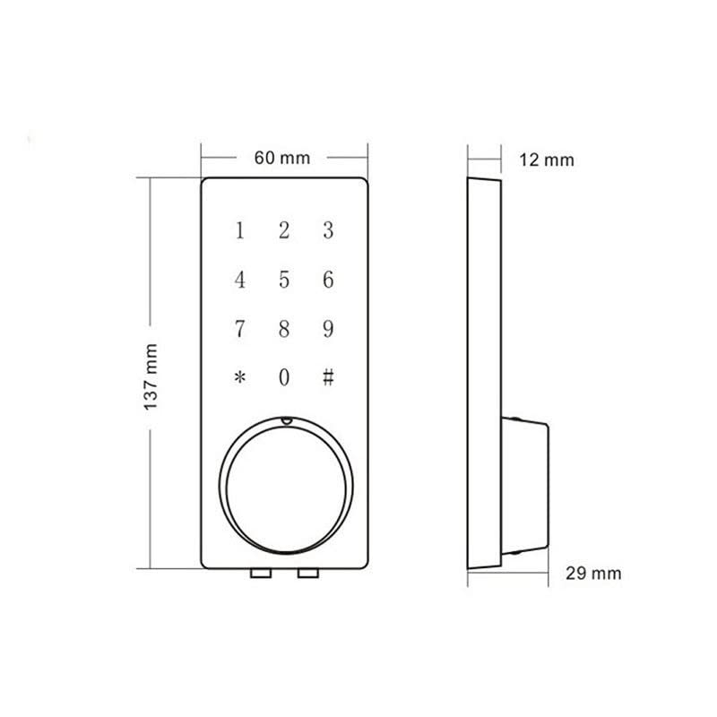 yIXAGLPU Zinc Alloy Electronic Digital Door Lock,Smart Keypad Code Keyless Entry Security Door Lock,Password Keyless Door Lock Electronic - The One Stop Deals