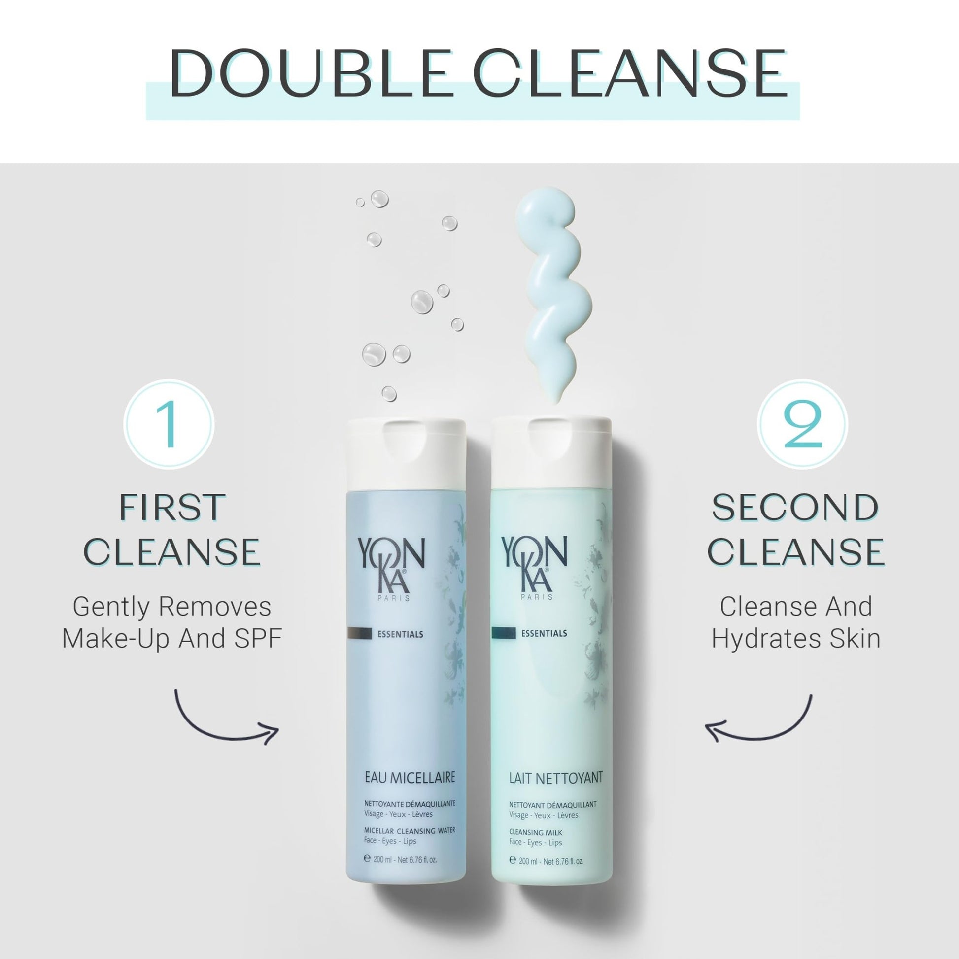 Yon - Ka Lait Nettoyant Facial Cleanser, Gentle Milk Cleanser & Makeup Remover, Daily Plant Based Wash, Moisturize and Balance Skins pH, All Skin Types, Paraben - Free - The One Stop Deals