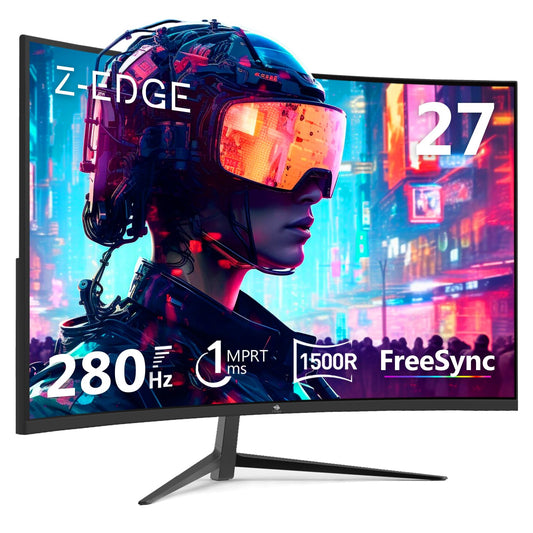 Z - Edge 27 - inch Curved Gaming Monitor 16:9 1920x1080 280Hz 1ms Frameless LED Gaming Monitor, UG27P AMD Freesync Premium Display Port HDMI - The One Stop Deals